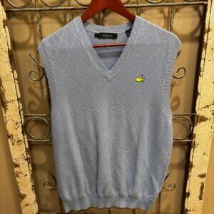 Bobby Jones Collection‎ Masters Men's L 100% Cotton V-Neck Sweater Vest